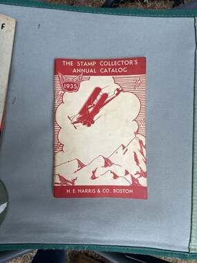 Vintage 1935 The Stamp Collector's Annual Catalog by H. E. Harris & Co.